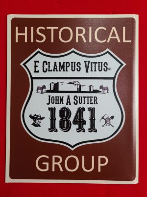 John Sutter 1841 door magnet road sign