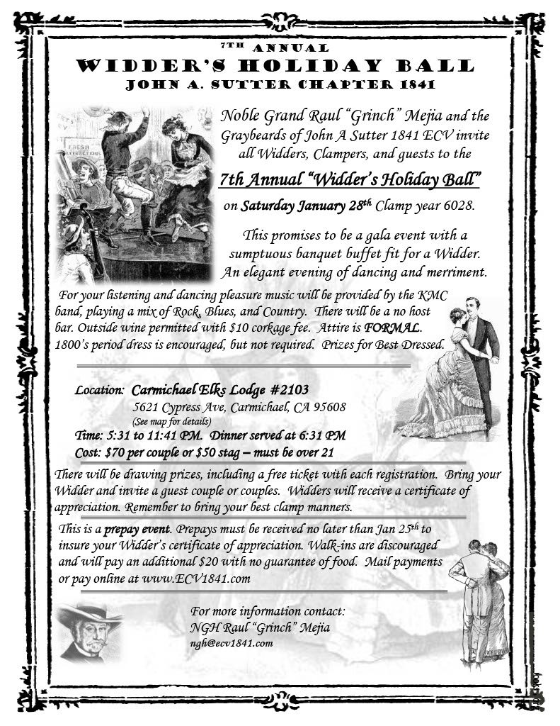 7th Annual Widder's Holliday Ball @ Elks Lodge Carmichael | Carmichael | California | United States