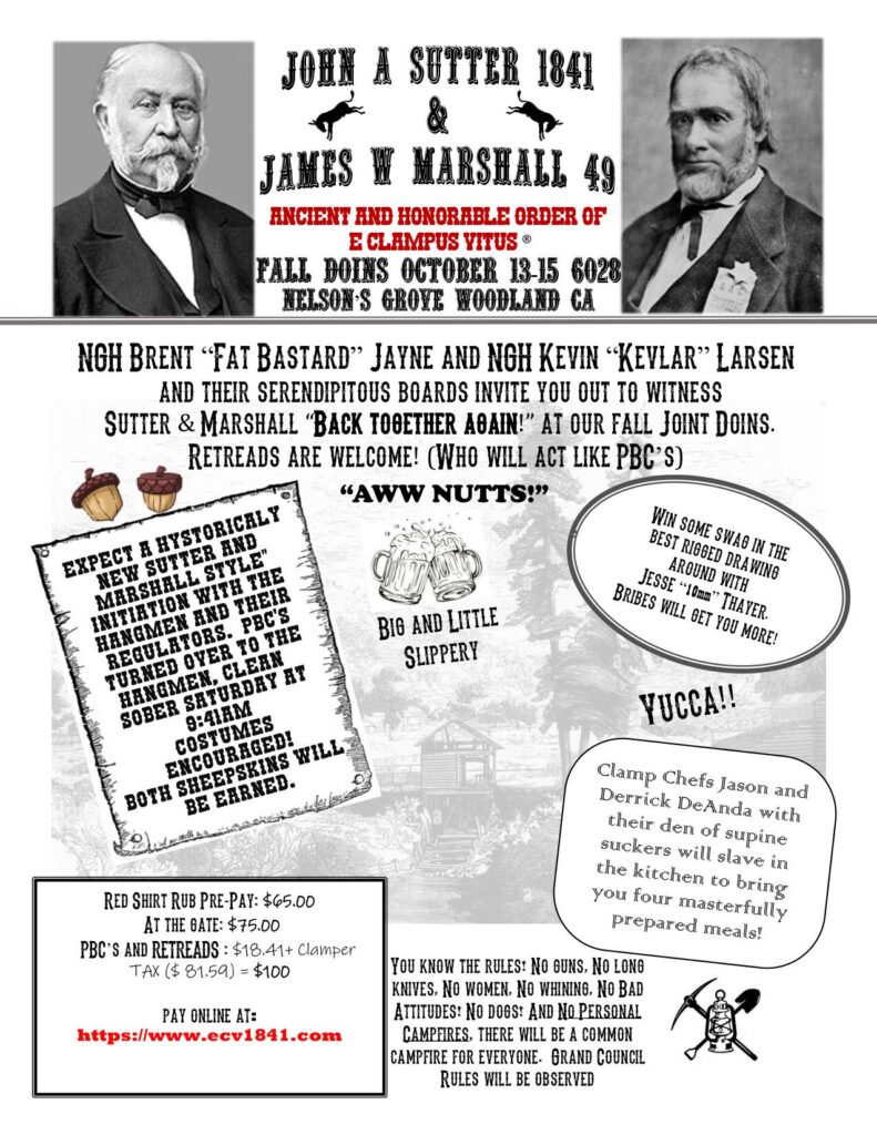 Joint Doins with James Marshall 49 Oct 6028 @ Nelson's Grove | Woodland | California | United States