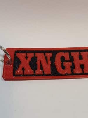 Key chain - XNGH - 3D printed