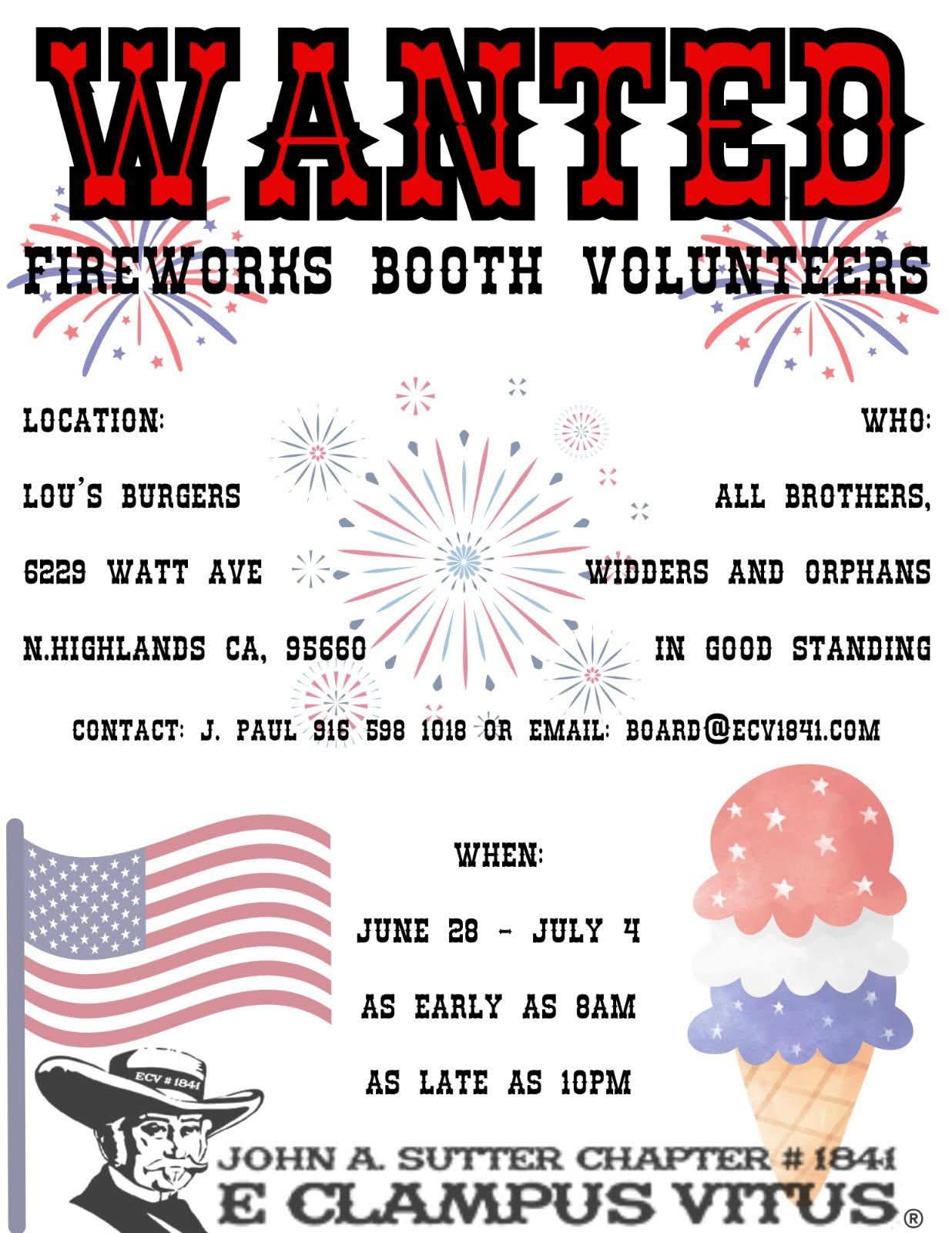 Fireworks Booth @ Lou's Burgers | North Highlands | California | United States